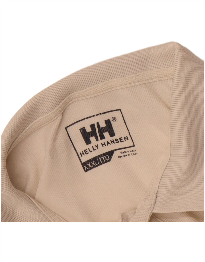 HELLY HANSEN Mens Polo Shirt 3XL Off White