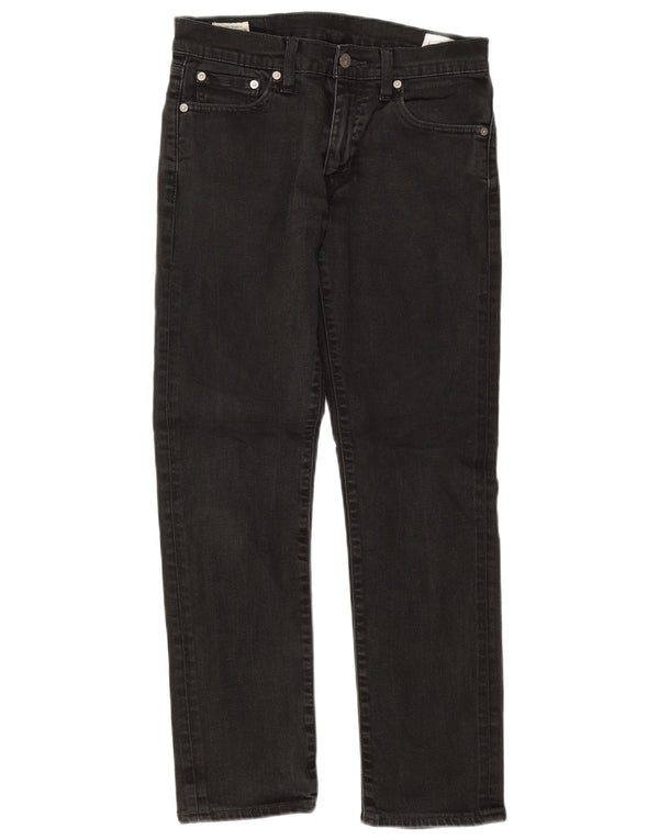 Blugi drepti pentru bărbați Levi's W30 L30 bumbac negru