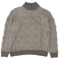 Pulover vintage cu gât țestoasă pentru bărbați UK 40/42 Medium Gri Geometric