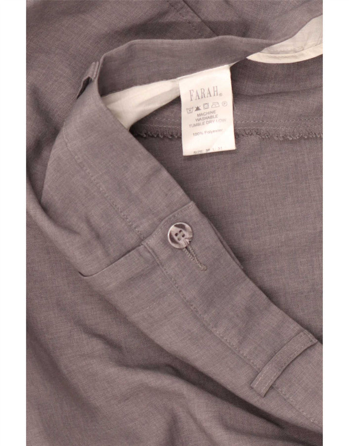 Farah Pantaloni casual drepti pentru bărbați W38 L31 poliester gri