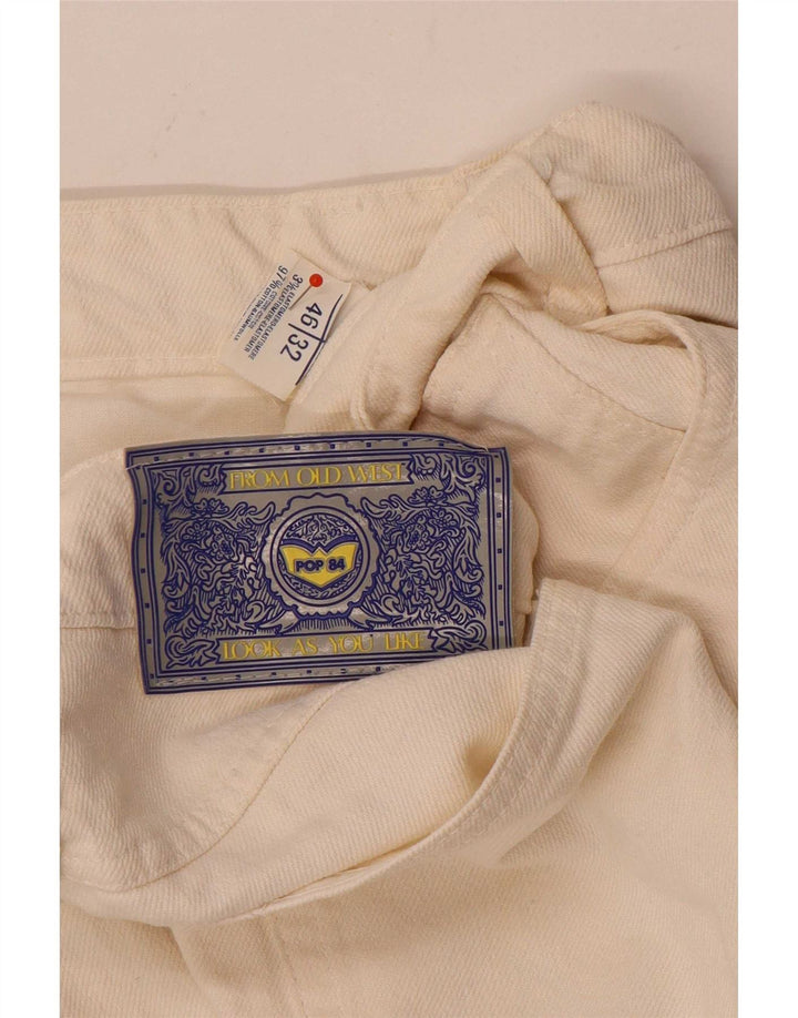 POP 84 Pantaloni casual conici pentru bărbați L32 L29 Elastan bej