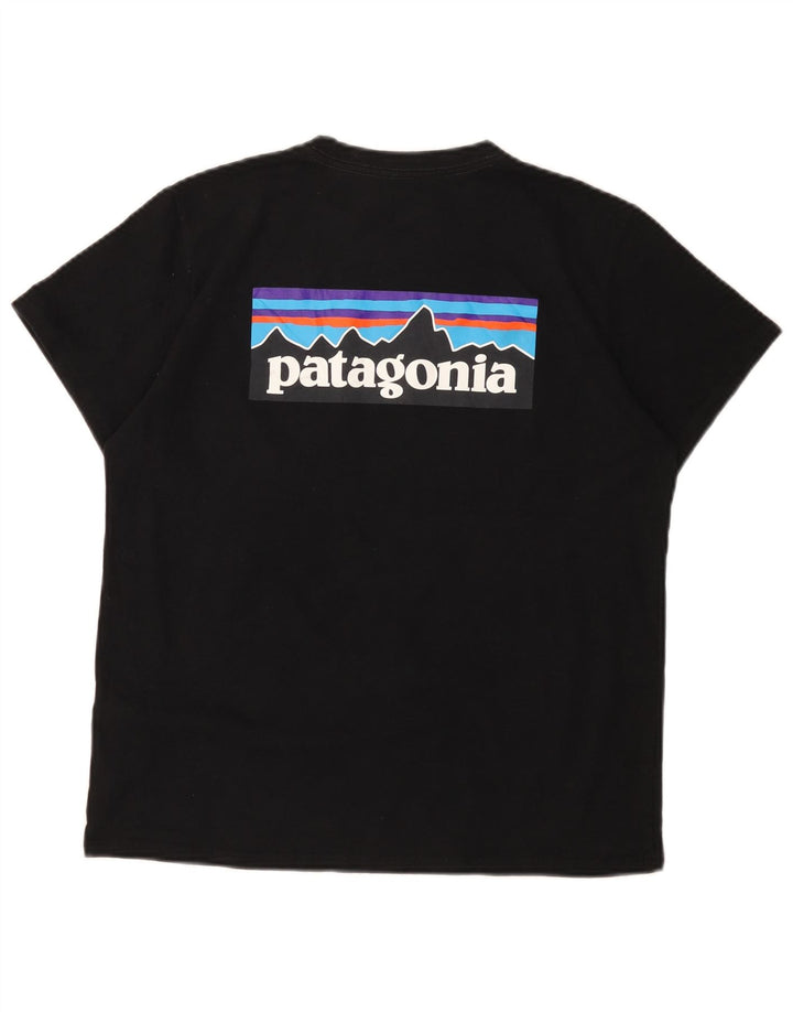 Tricou grafic Patagonia pentru femei Top UK 16 Poliester negru mare