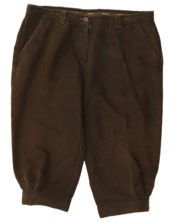 Bermude pentru femei Musto UK 16 Large W34 Khaki Bumbac