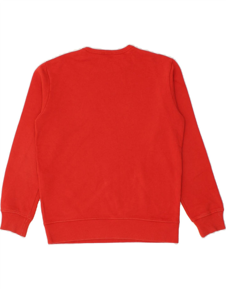 BENETTON Boys Graphic Sweatshirt Jumper 5-6 Years Large  Red Cotton Vintage Benetton and Second-Hand Benetton from Messina Hembry 