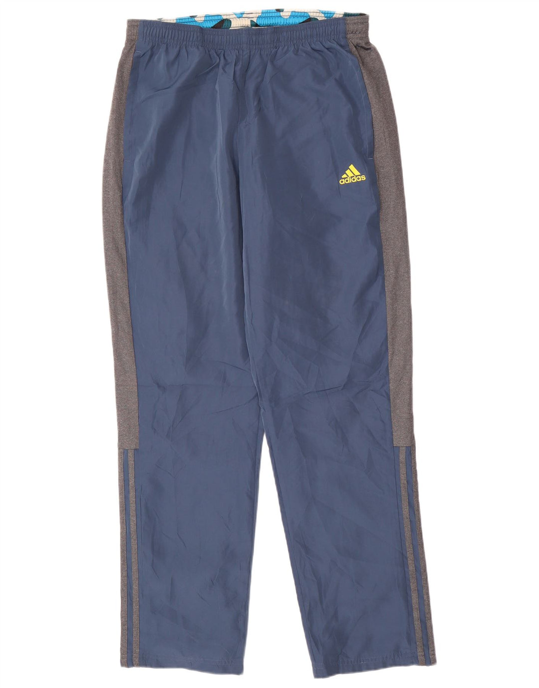 Pantaloni de trening ADIDAS pentru bărbați, poliester bloc de culoare albastru marin mediu