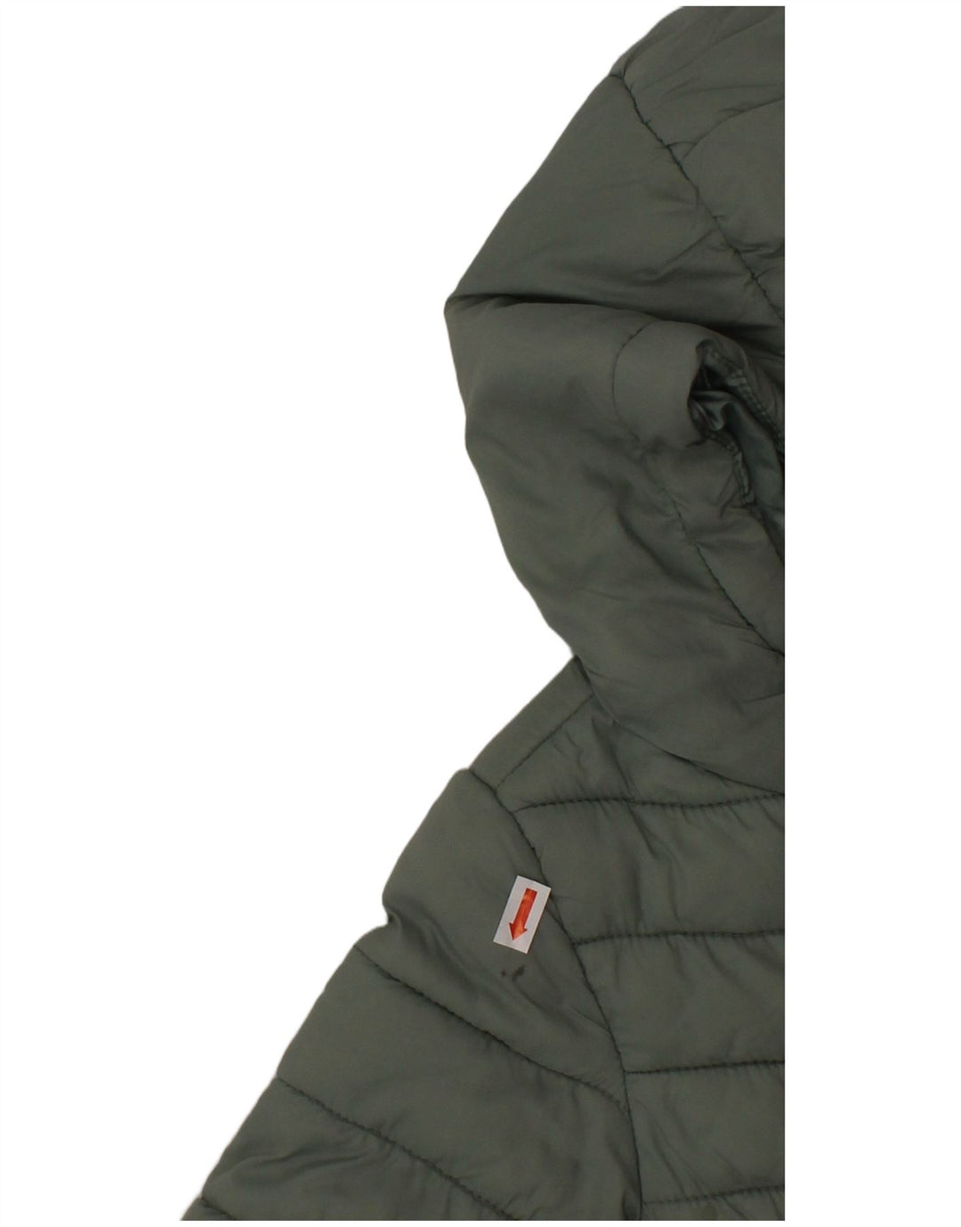 Jachetă căptușită cu glugă DKNY pentru fetițe, 18-24 luni, nailon verde