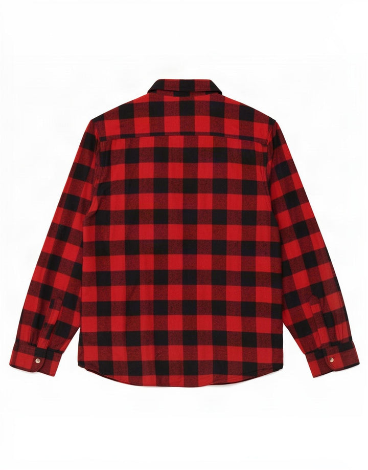 Cămașă de flanel pentru bărbați, XL, roșu, bumbac