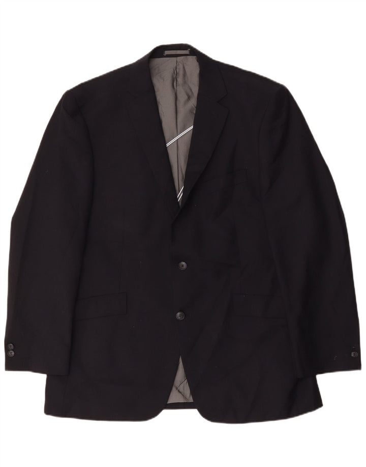 Jachetă Blazer pentru bărbați Pierre Cardin cu 2 nasturi UK 42 XL Poliester bleumarin