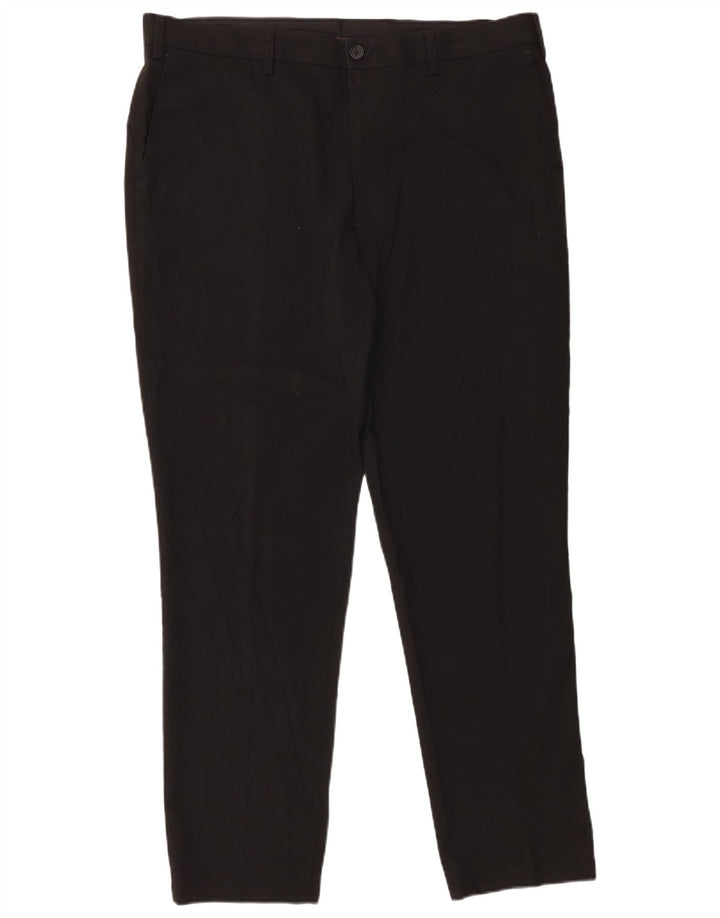 Pantaloni chino subțiri pentru bărbați Marks & Spencer L38 L31 Poliester negru