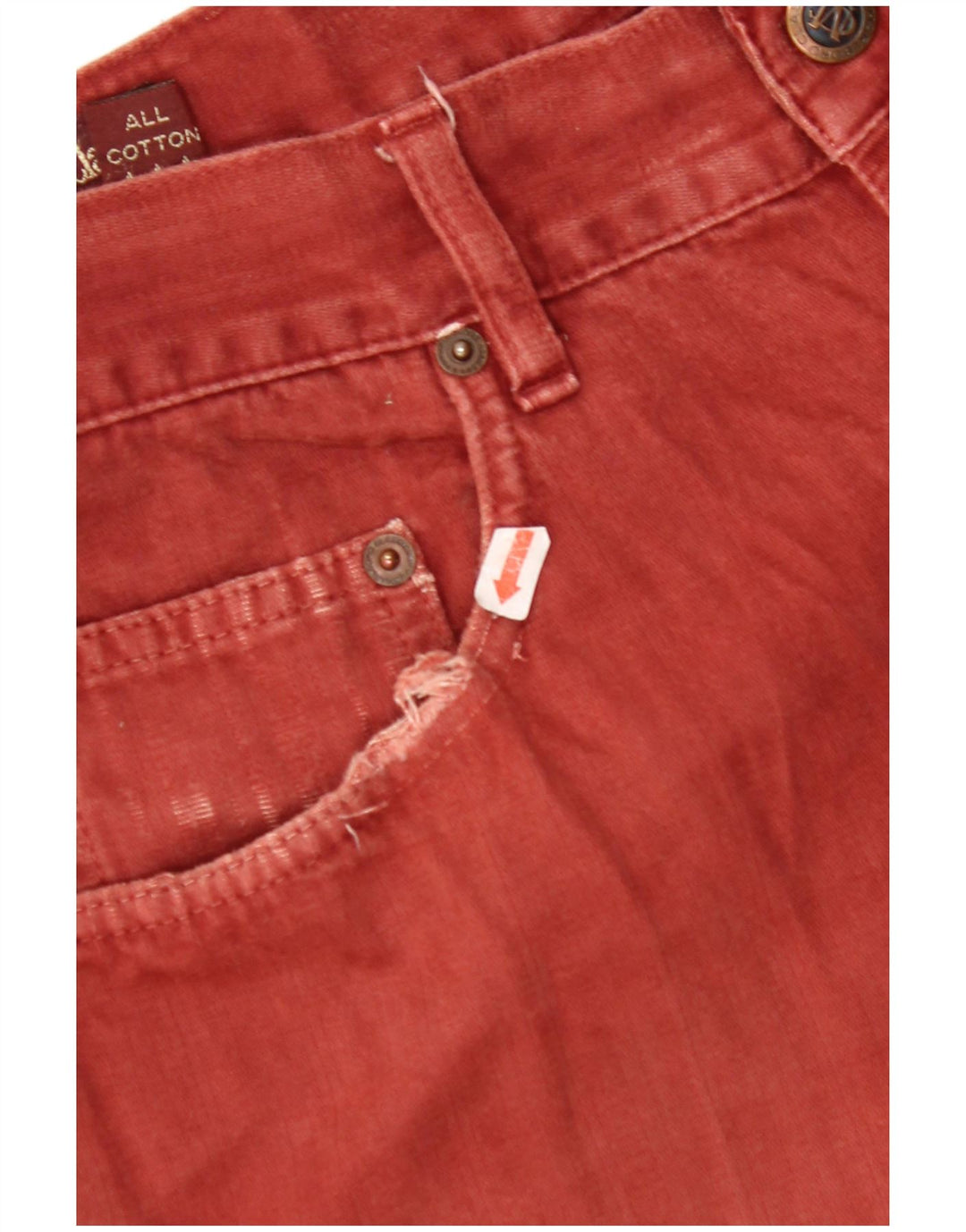 MARLBORO CLASSICS Pantaloni casual drepti pentru bărbați L33 L29 Bumbac maro