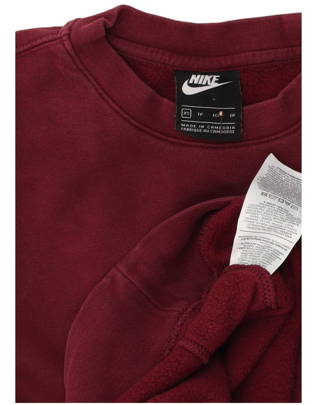 Pulover pentru bărbați NIKE Pulover XS Bumbac Burgundy