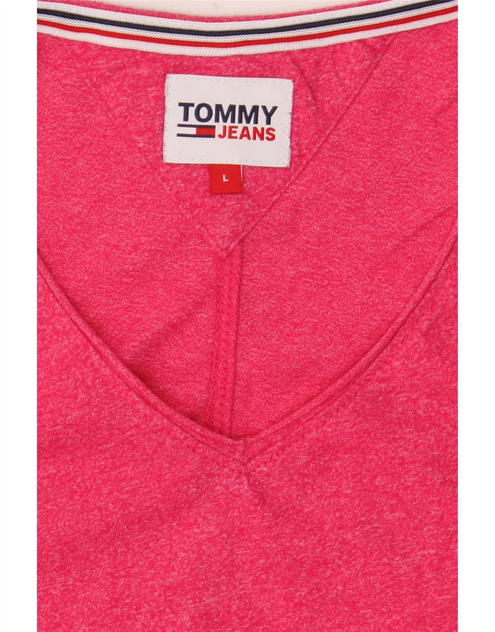 Tricou pentru bărbați Tommy Hilfiger Top mare roz cu pete