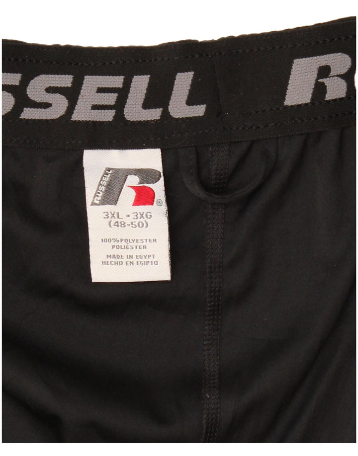 Pantaloni scurți sport Dri-Power pentru bărbați RUSSELL ATHLETIC 3XL poliester negru