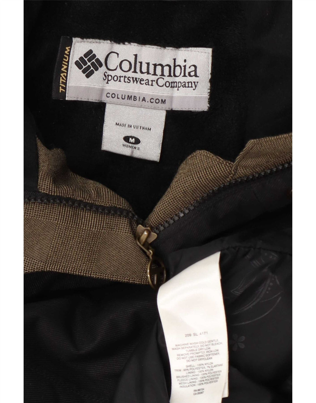 Jachetă Windbreaker pentru femei Columbia UK 14 Medium Black Nylon