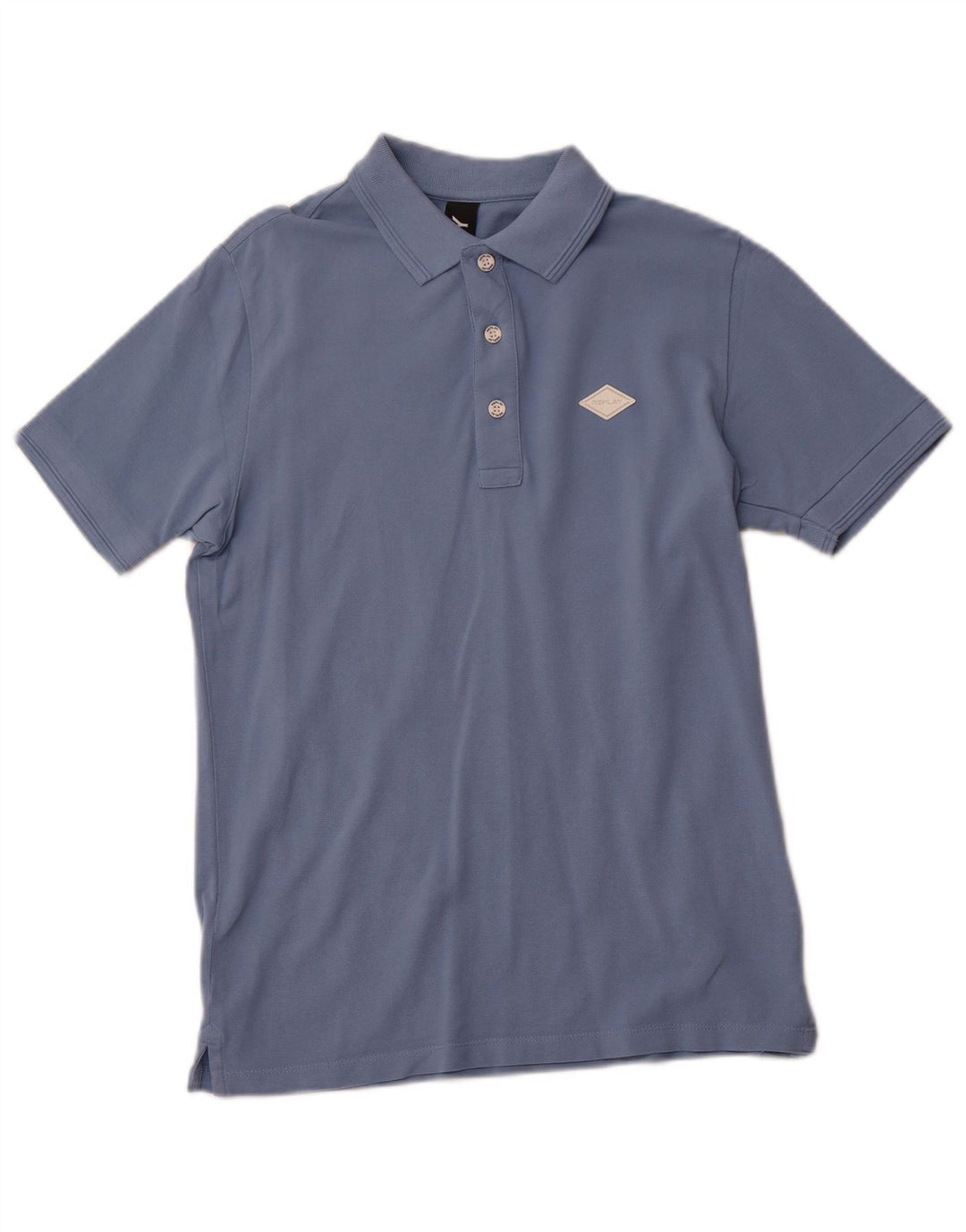 REPLAY Tricou Polo pentru bărbați Bumbac albastru mic