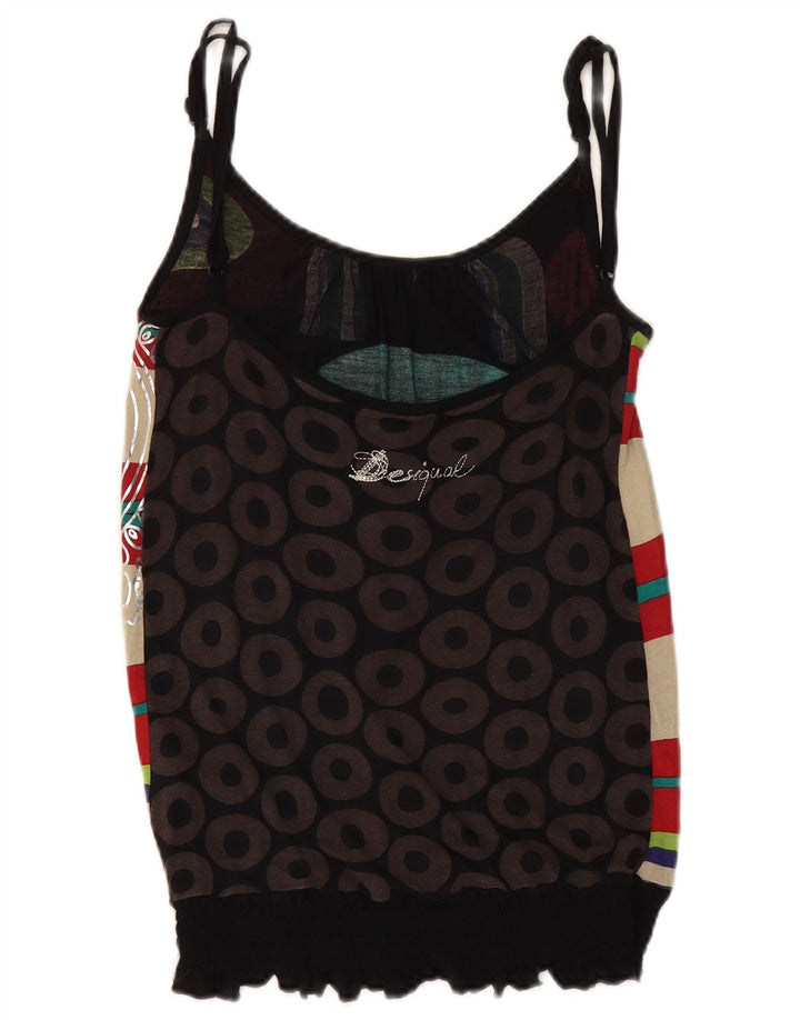 DESIGUAL Cami Top pentru femei UK 12 Medium Multicolor Geometric