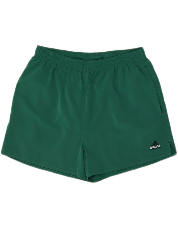 Pantaloni scurți sport pentru bărbați Adidas UK 40 Poliester verde mediu