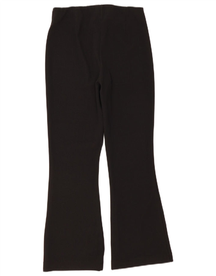 Pantaloni de damă Zara Casual Flare Mari L32 L26 Poliester negru