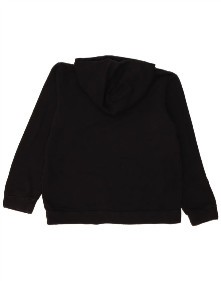 Jack & Jones Pulover cu capota cu grafic pentru bărbați, mic, negru