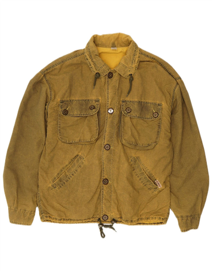 Jachetă vintage pentru bărbați UK 44 2XL Kaki