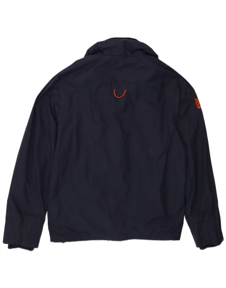 Jachetă de ploaie Superdry Windcheater pentru femei UK 20 2XL Nailon bleumarin