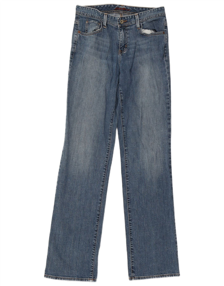 Blugi drepți pentru femei Eddie Bauer US 6 Medium W31 L34 Bumbac albastru