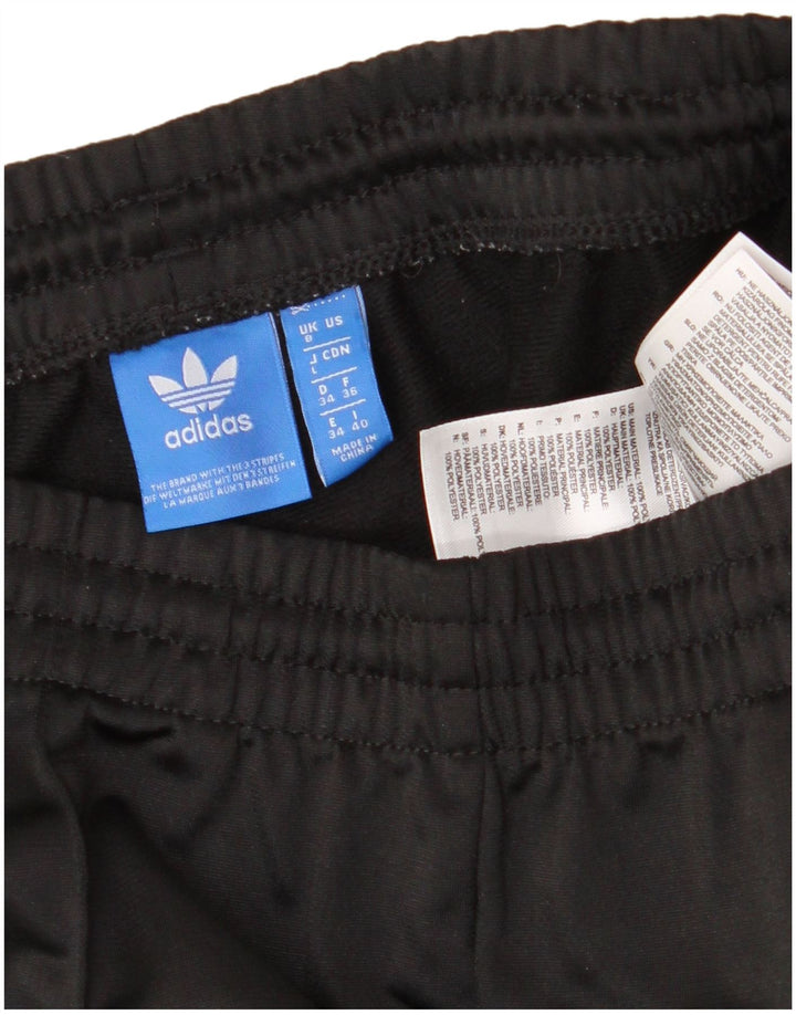 Pantaloni de trening ADIDAS pentru femei UK 8 Poliester negru mic
