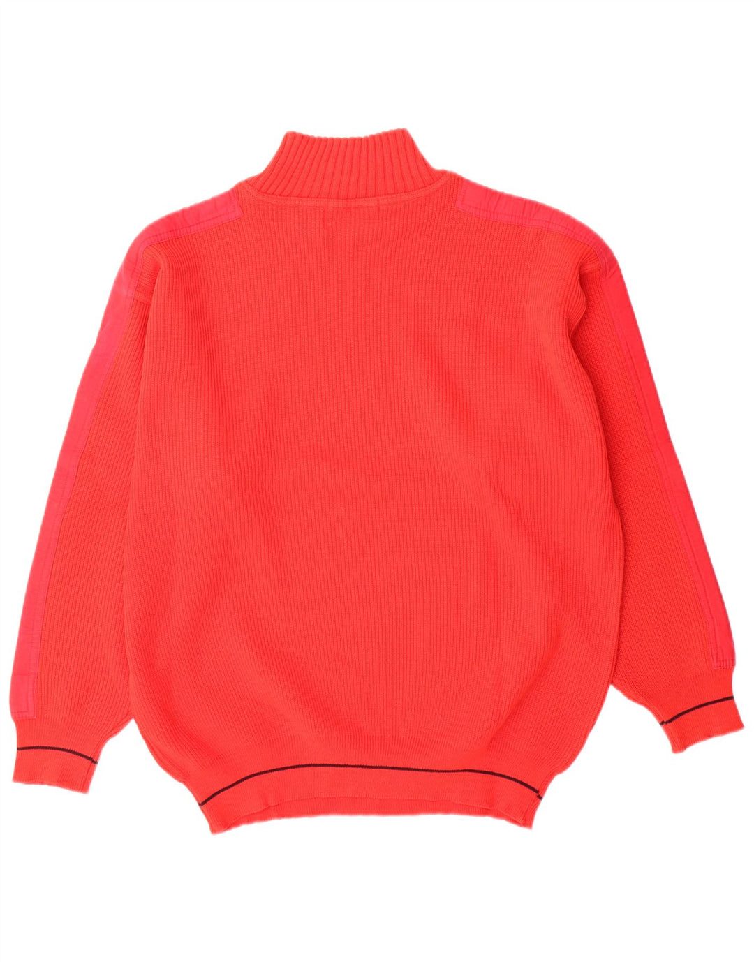 Pulover Vintage pentru bărbați cu gât țestoasă IT 50 Lână roșie medie