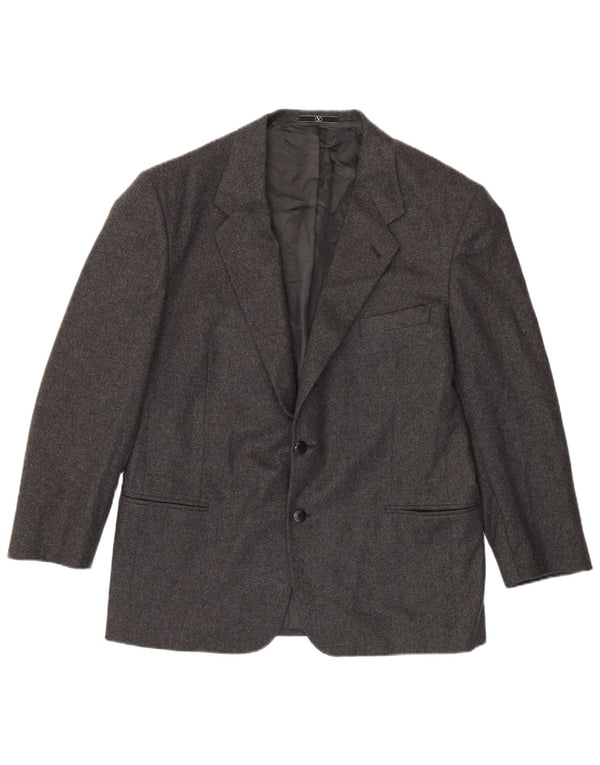 Jachetă Valentino pentru bărbați cu 2 nasturi și 2 nasturi IT 54 2XL gri din lână virgină