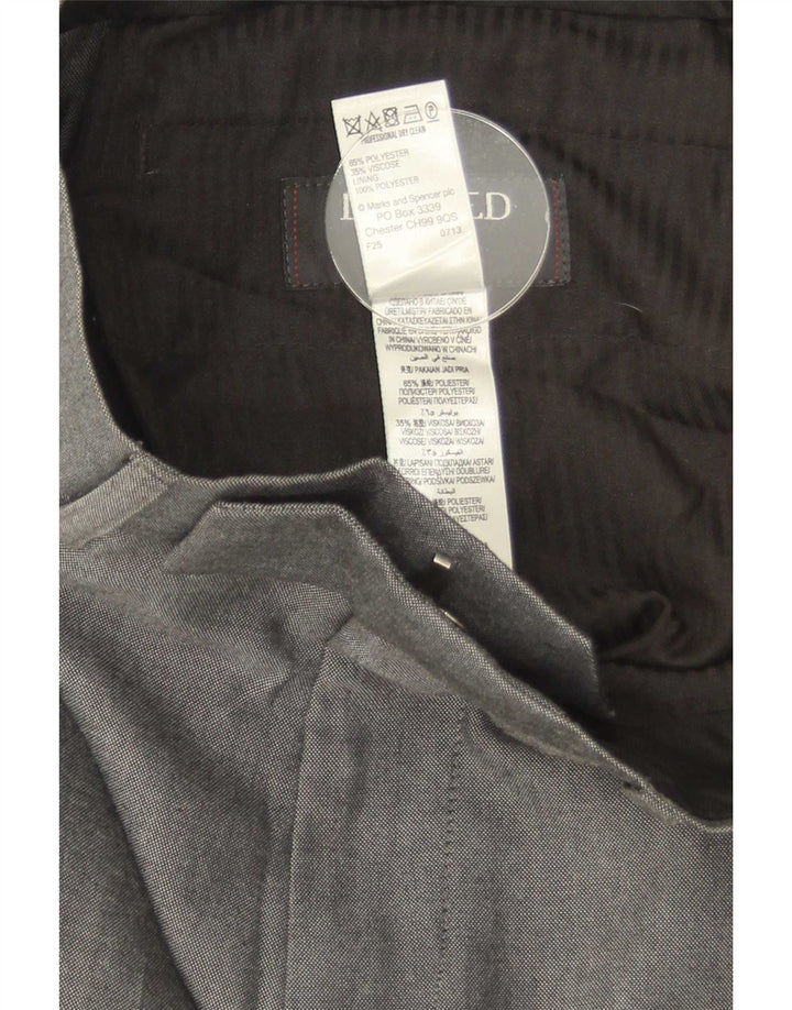 Marks & Spencer Pantaloni drepți pentru bărbați L30 L31 Poliester gri
