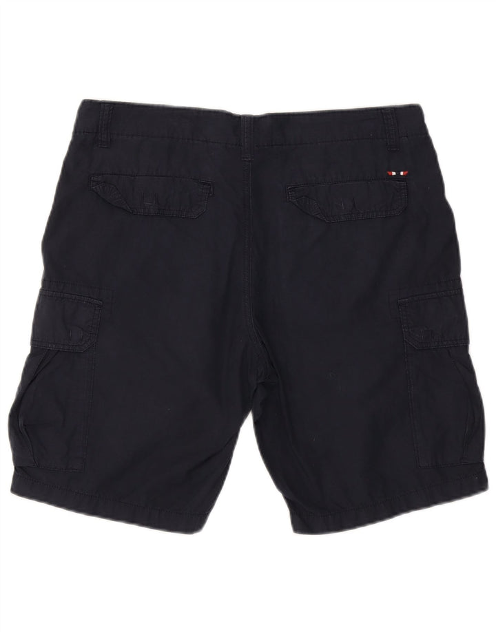 Pantaloni scurți cargo Napapijri pentru bărbați W33, bumbac, albastru bleumarin mediu