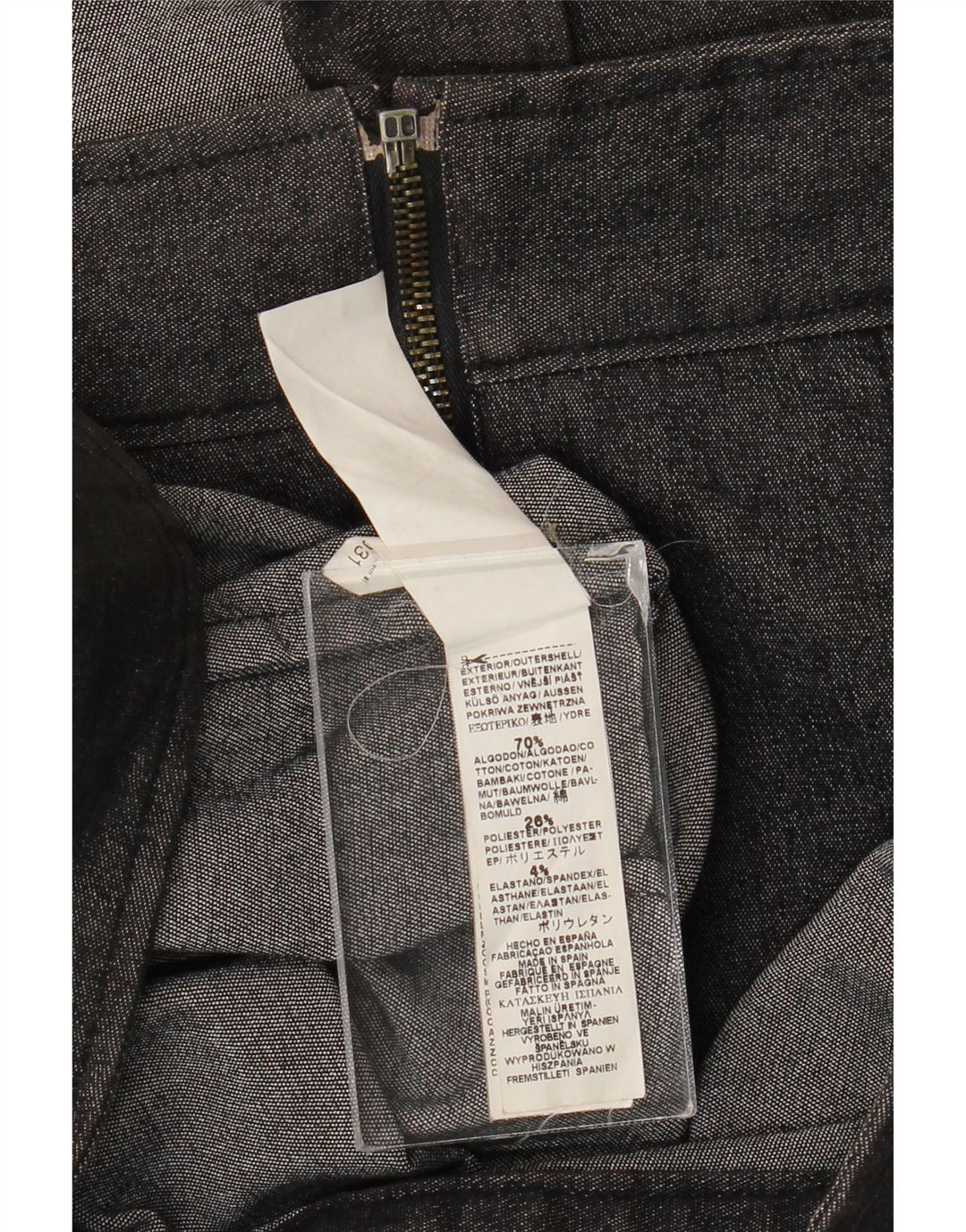 Jachetă de blugi pentru bărbați VINTAGE UK 36, bumbac gri mic