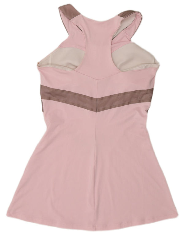 Rochie de tenis fără mâneci Nike Dri Fit pentru femei UK 14, mare, roz colorblock