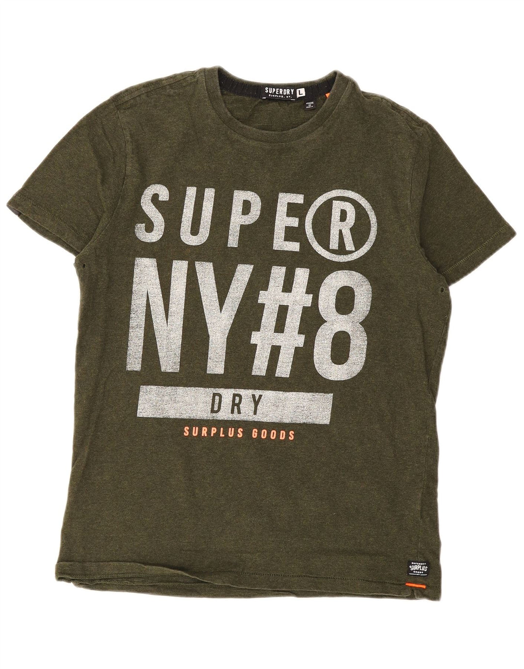 Tricou grafic Superdry pentru bărbați Top mare din bumbac kaki