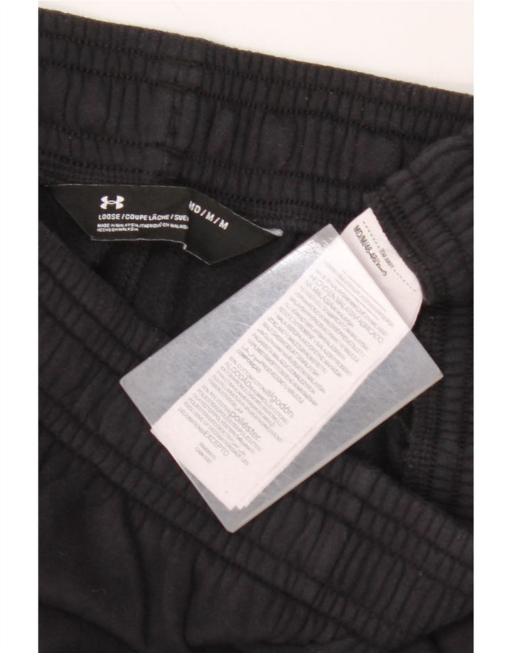Pantaloni de trening grafic pentru bărbați UNDER ARMOUR, bumbac mediu negru