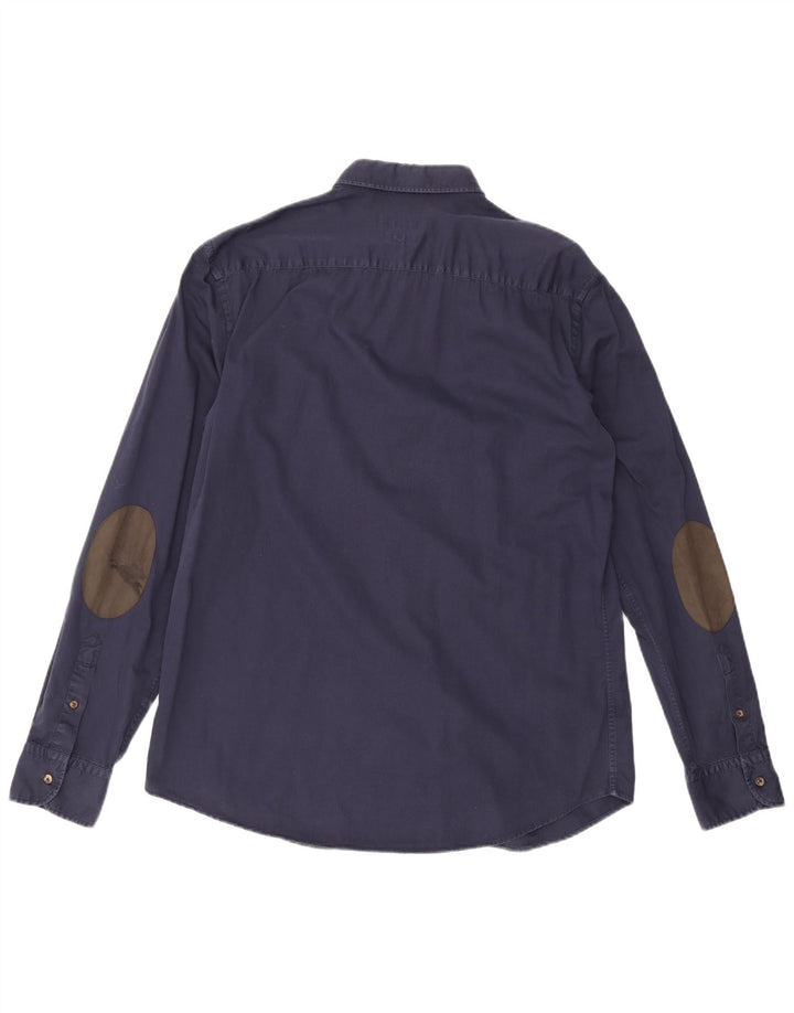 Cămașă Massimo Dutti pentru bărbați XL bleumarin