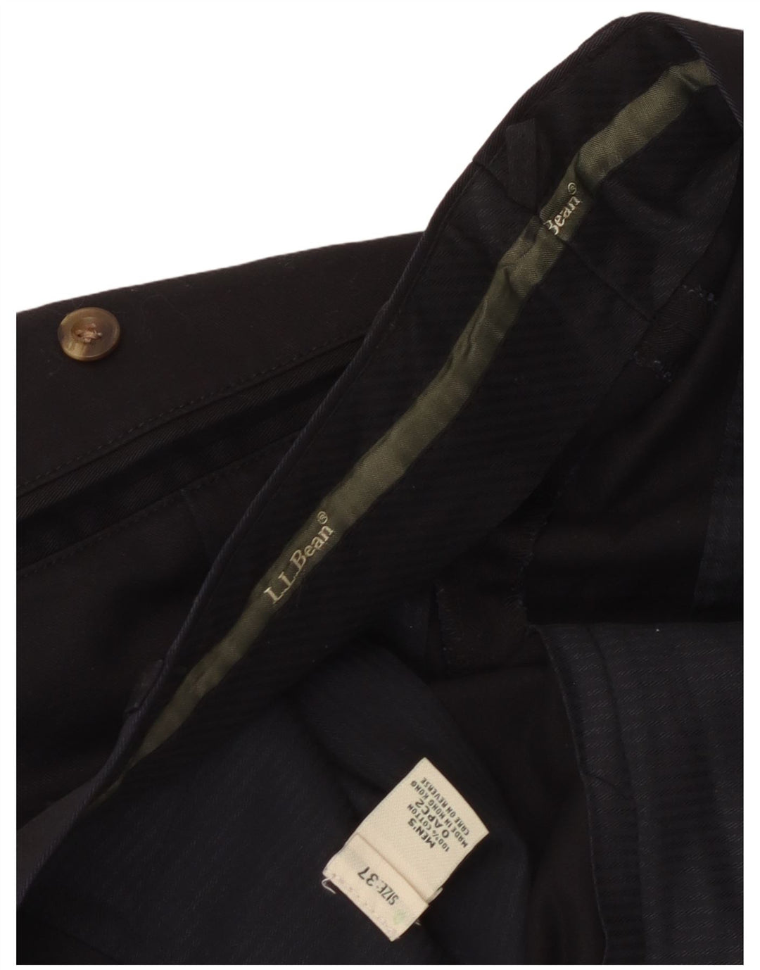 Pantaloni casual pentru bărbați L.L.Bean L37 L32 bumbac negru