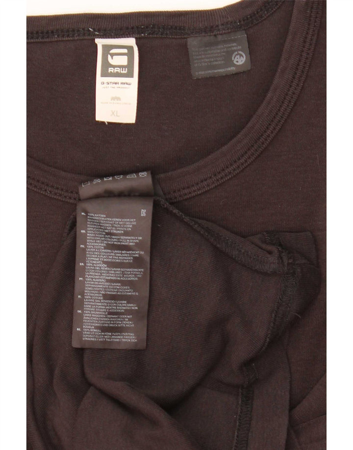 G-Star Top pentru bărbați cu mânecă lungă XL, bumbac negru