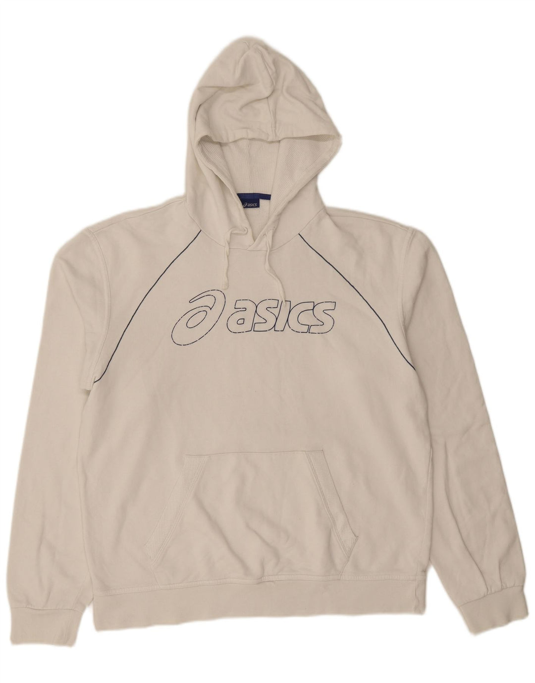 Pulover Asics pentru bărbați, XL, din bumbac, alb