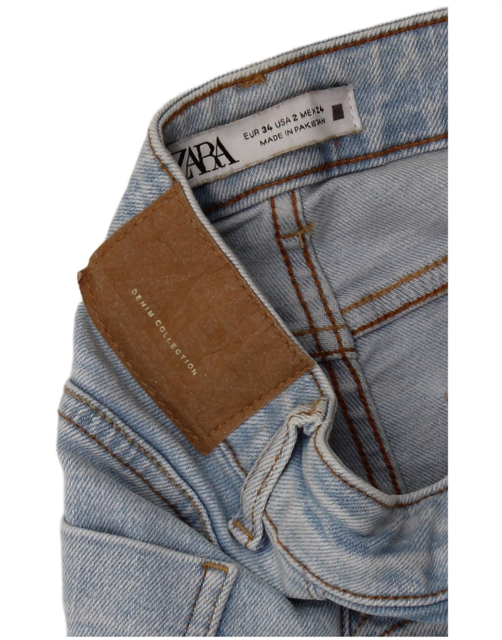Blugi evazați pentru femei Zara EU 34 2XS L24 L27 Albastru