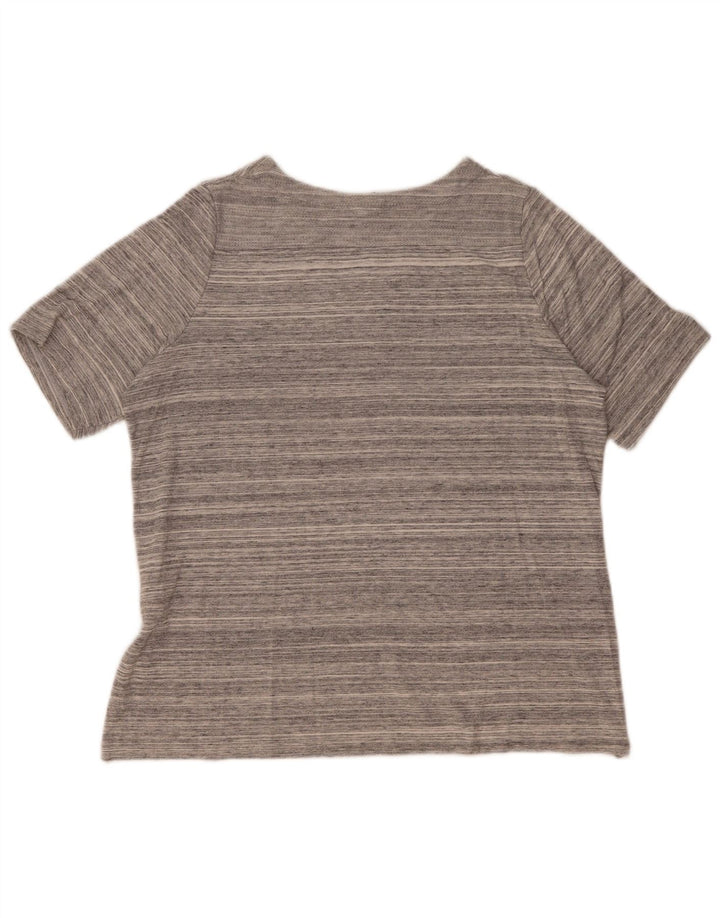 Tricou pentru femei Nike, UK 14, bumbac cu dungi gri medii