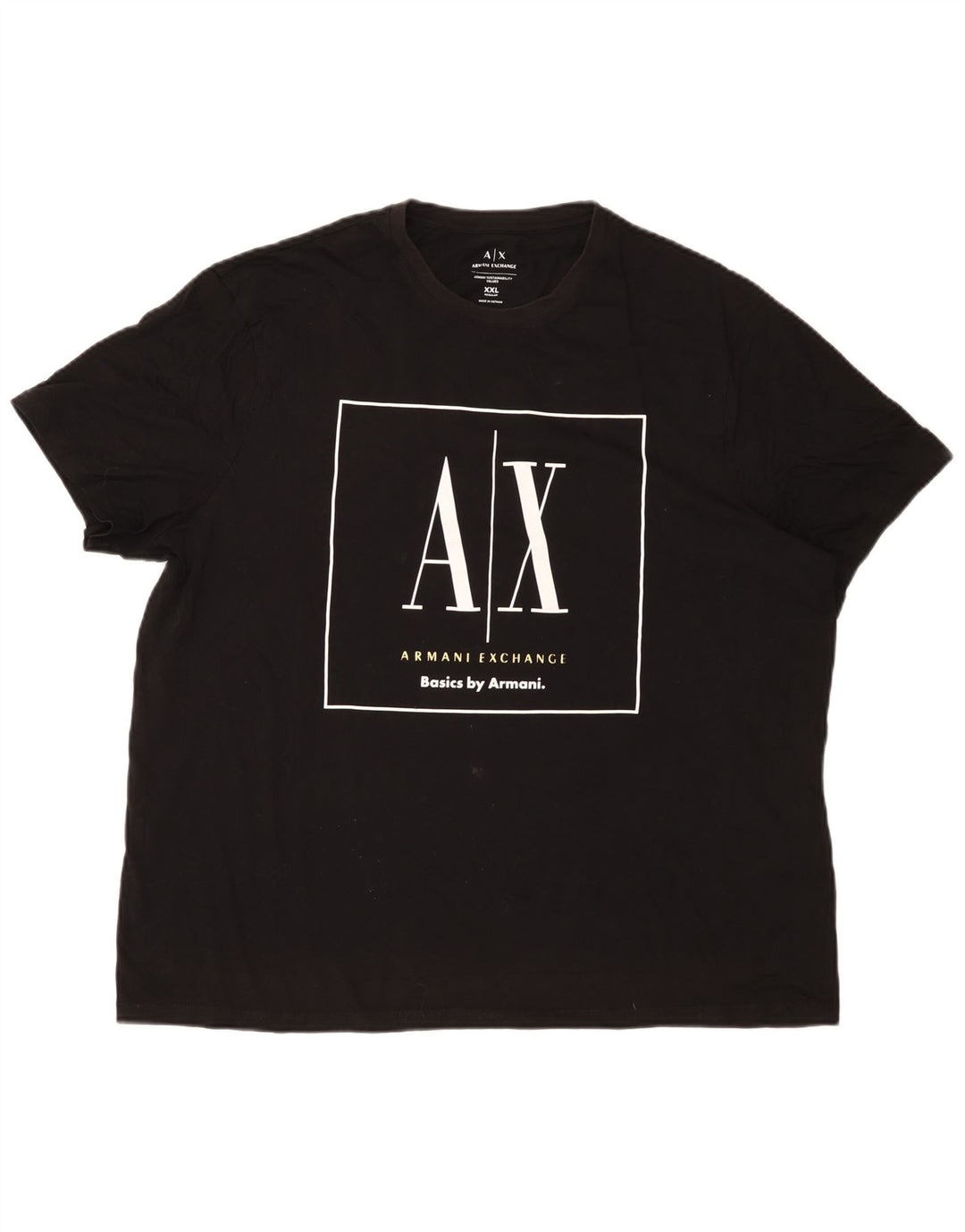 Tricou cu grafică obișnuită pentru bărbați Armani Exchange Top 2XL negru