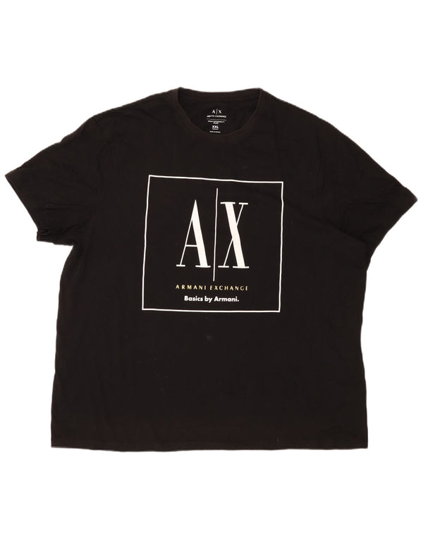Tricou cu grafică obișnuită pentru bărbați Armani Exchange Top 2XL negru