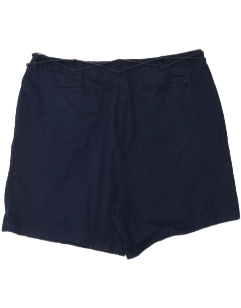 CHAPS Womens Chino Shorts US 24 4XL W48  Navy Blue Cotton Vintage Chaps and Second-Hand Chaps from Messina Hembry 
