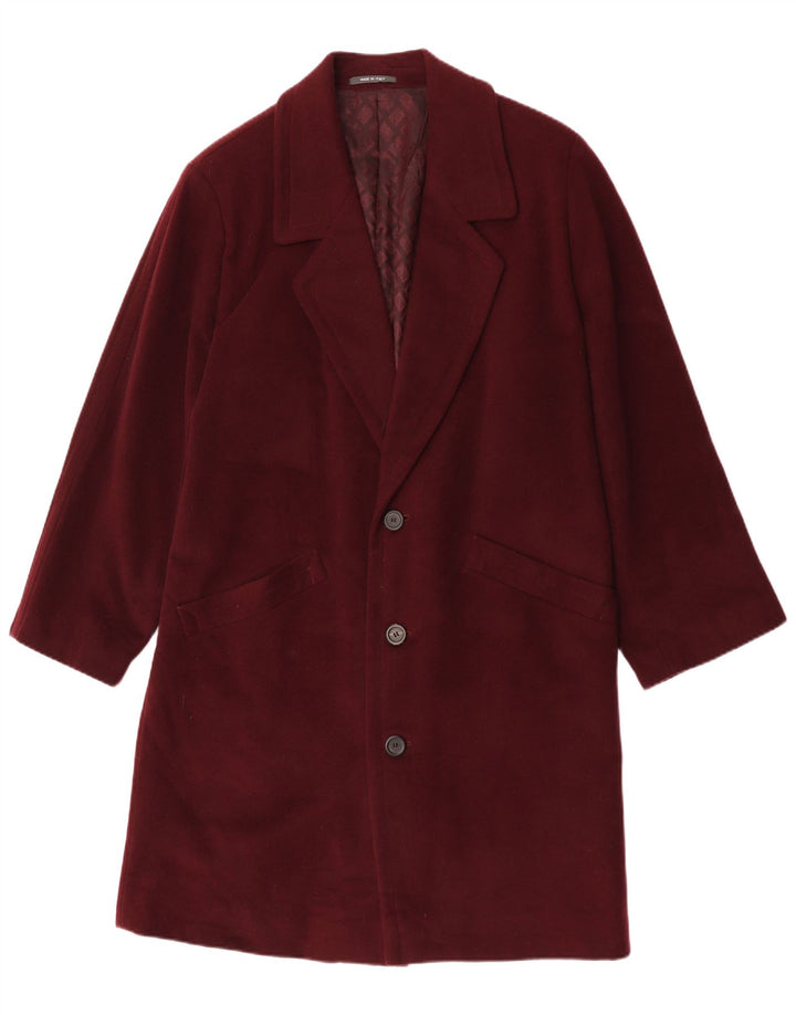 Pardesiu pentru bărbați Division Vogue IT 48 Medium Burgundy Lână