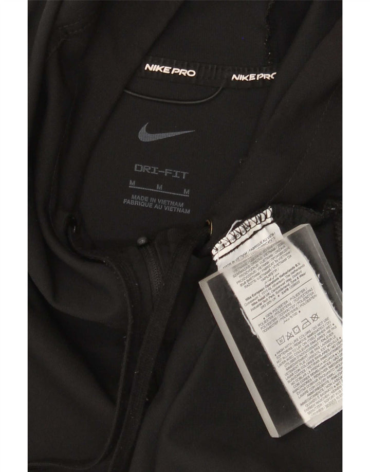 Jachetă de trening cu glugă Nike Dri Fit Graphic pentru bărbați, negru mediu
