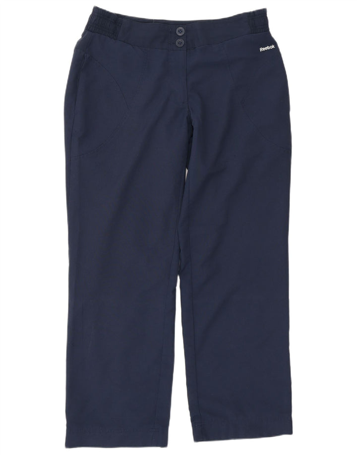 Pantaloni casual drepti REEBOK pentru bărbați L32 L28 Poliester bleumarin