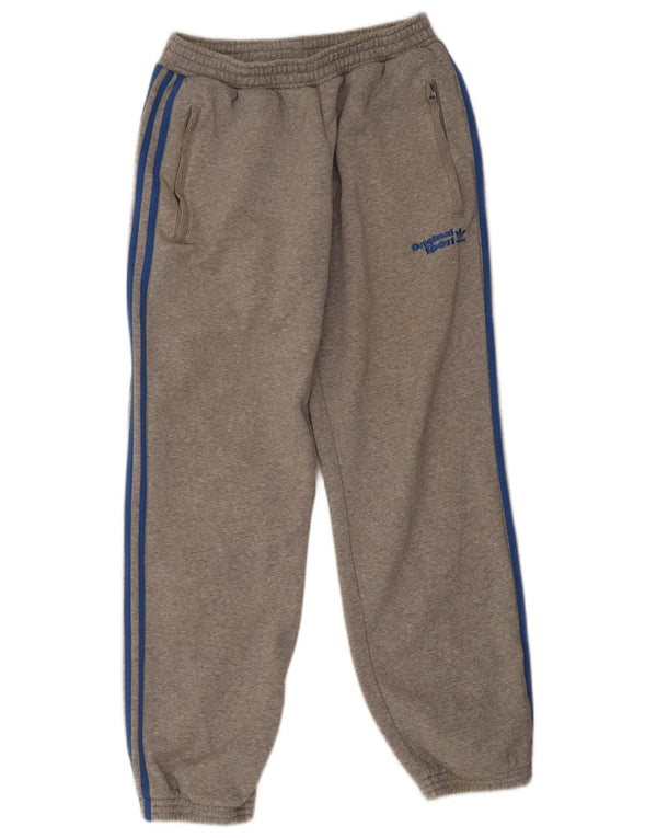 Pantaloni de trening pentru bărbați Adidas Pantaloni de jogging, bumbac cu pete gri mici