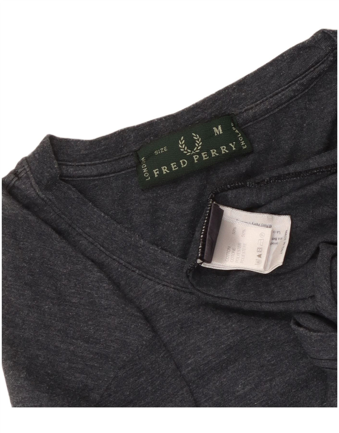 Fred Perry Top pentru femei cu mânecă lungă UK 14 Medium bleumarin bumbac