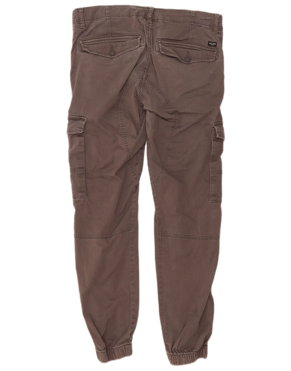 Pantaloni cargo Jack & Jones pentru bărbați, W32 L29, bumbac gri